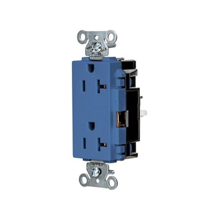 Straight Blade Receptacle, 5-20R, 20 A, 125V AC, 2 Pole, 3 Wire, Surface Mount, Grounded MPN:DR20STBL