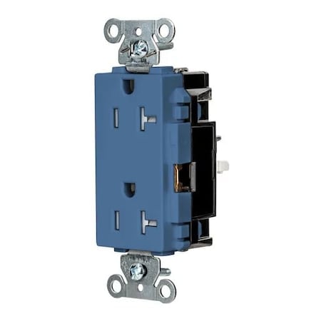 Straight Blade Receptacle, 5-20R, 20 A, 125V AC, 2 Pole, 3 Wire, Surface Mount, Grounded MPN:DR20STBLTR