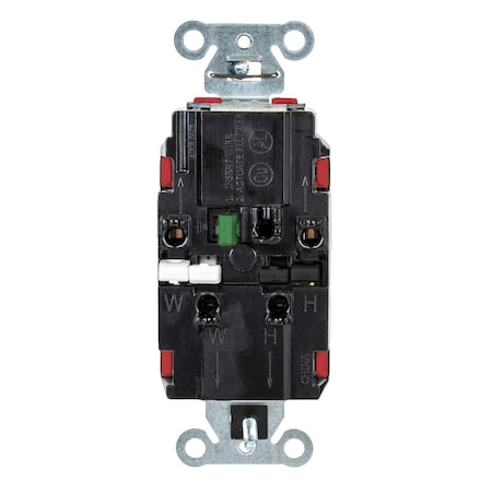 Straight Blade Receptacle, 5-20R, 20 A, 125V AC, 2 Pole, 3 Wire, Surface Mount, Single, Red MPN:DR20STR