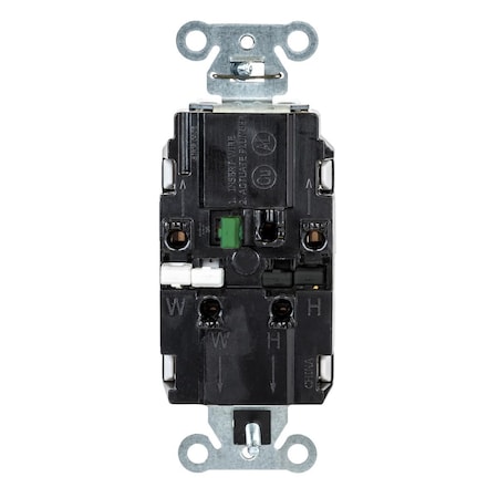 Straight Blade Receptacle, 5-20R, 20 A, 125V AC, 2 Pole, 3 Wire, Surface Mount, Grounded MPN:DR20STW