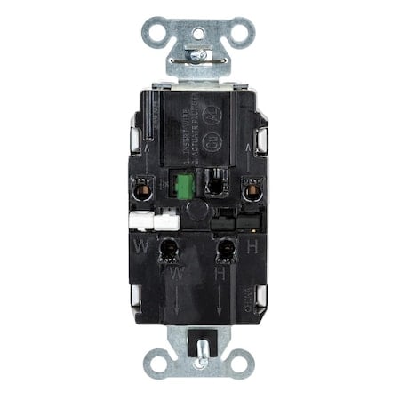 Straight Blade Receptacle, 5-20R, 20 A, 125V AC, 2 Pole, 3 Wire, Surface Mount, Grounded MPN:DR20STWTR