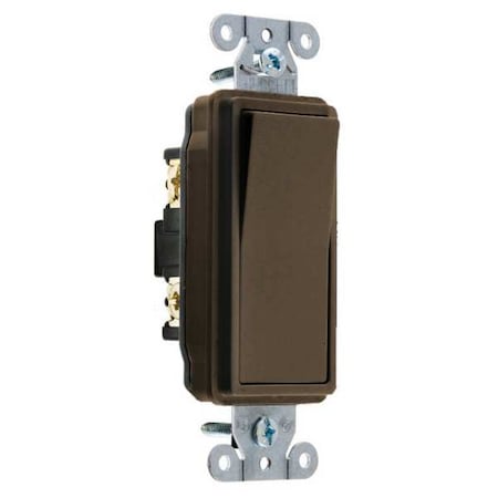 Wall Switch, 1-Pole, 120/277V, 15A, Brown MPN:DS115