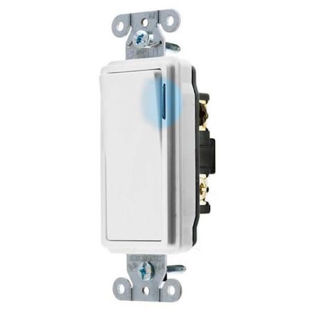 Illuminatd Wall Swtch, 3-Way, 20A, Wht, 120V MPN:DS320ILW
