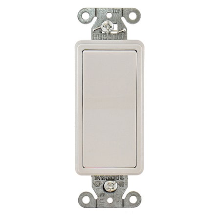 Wall Switch, 3-Way, 120/277V, 20A, Wht, Rockr MPN:DS320W