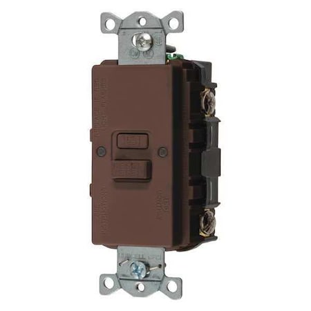 GFCI Receptacle, 20A, 125VAC, 5-20R, Brown MPN:GFBF20