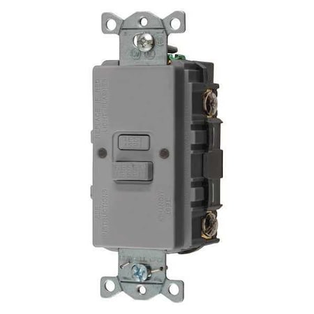 GFCI Receptacle, 20A, 125VAC, 5-20R, Gray MPN:GFBF20GY