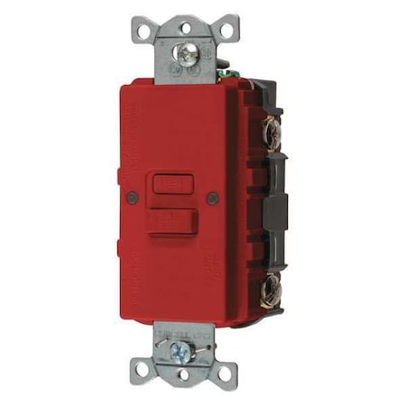 GFCI Receptacle, 20A, 125VAC, 5-20R, Red MPN:GFBFST20R