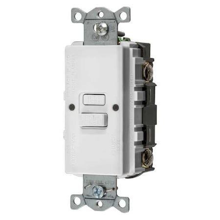 GFCI Receptacle, 20A, 125VAC, White MPN:GFBF20W