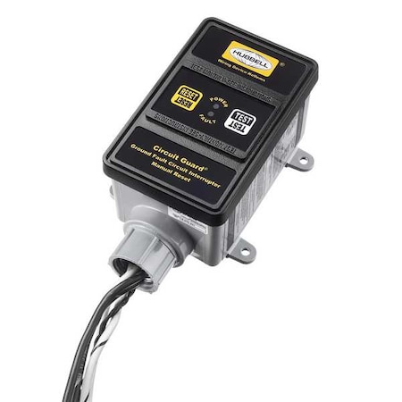 GFCI, Hard Wired, 3 PH 120/208V, 30A, Black MPN:GFHW430