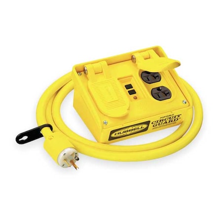 Plug-In GFCI with Cord, 6 ft., Ylw, NEMA 3R MPN:GFP15M