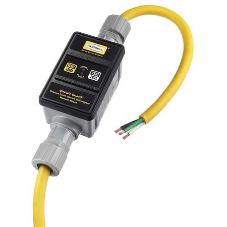 Line Crd GFCI, 6 ft., Ylw, 30A, NEMA 4X, 250V MPN:GFP5305
