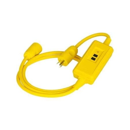 Circuit Guard Extra Heavy Duty Portable GFCI Line Cord with Automatic Set, 15A, 120V AC, 18