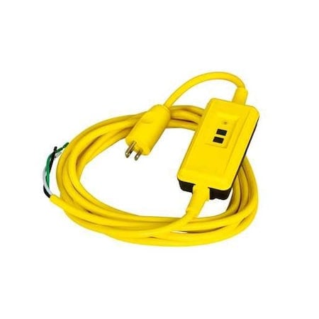 Extra Heavy Duty Portable GFCI Power Supply with Manual Set, 15A, 120V AC, 15' Stripped leads, Black MPN:GFPSTOEMM