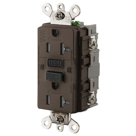 GFCI Receptacle, 20A, 125VAC, 5-20R, Brown MPN:GFSG5362