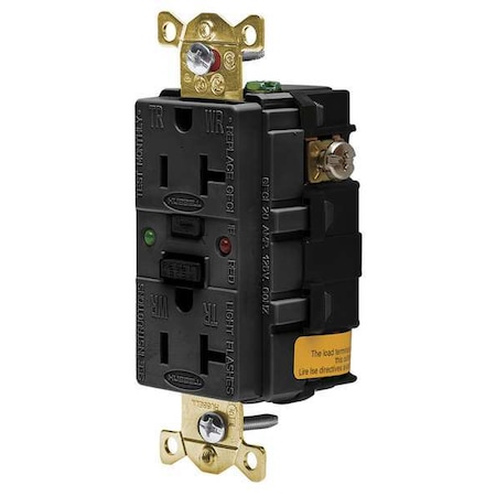 GFCI Receptacle, 20A, 125VAC, 5-20R, Black MPN:GFSG5362BLK
