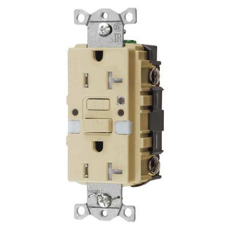 GFCI Rceptcle, Commer., Ivry, 20A, 1 HP MPN:GFTR20INL