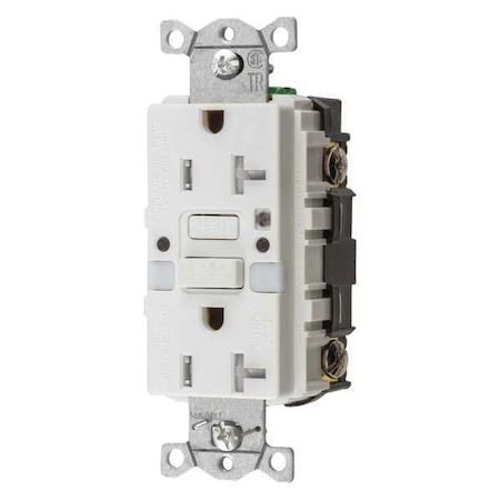 GFCIReceptacle, 20A, 125VAC, White, Nylon MPN:GFTR20WNL