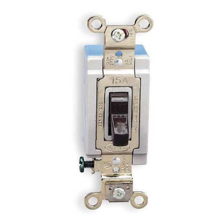 Wall Switch, 3-Way, 120/277V, 15A, Brn, Toggl MPN:HBL1203