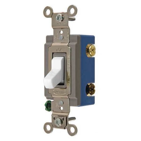 Wall Switch, White, 1/2 HP, 3-Way Switch MPN:HBL1203W