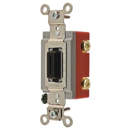 Wall Swtch, 2-Pole, 120/277V, 20A, Brn, Toggl MPN:HBL1222L