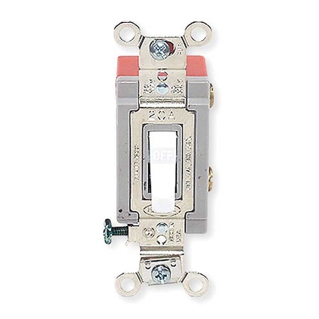 Wall Swtch, 2-Pole, 120/277V, 20A, Wht, Toggl MPN:HBL1222W