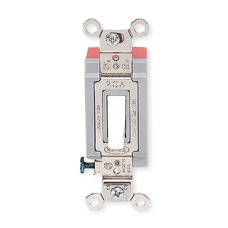 Wall Switch, 4-Way, 120/277V, 20A, Wht, Toggl MPN:HBL1224W
