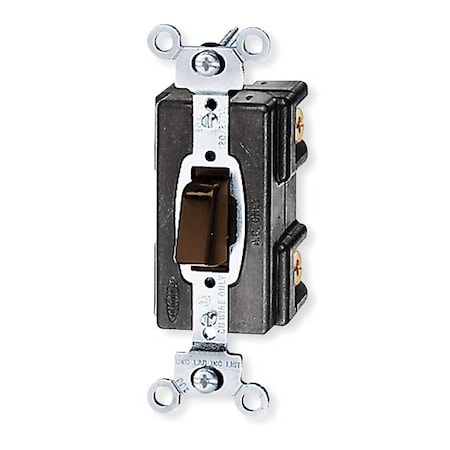 Wall Switch, 3-Way, Side, 120/277V, 20A, Brn MPN:HBL1283