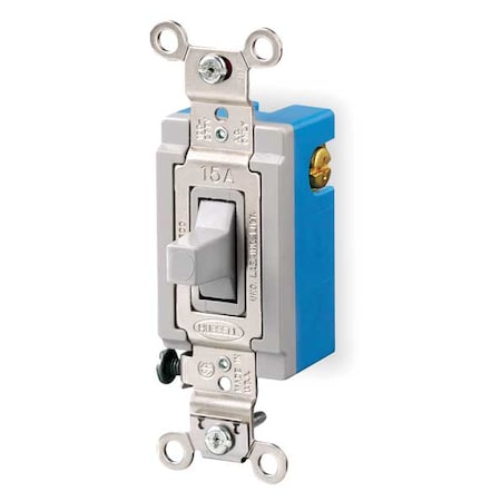 Wall Switch, 120/277V, 15A, 3-Position MPN:HBL1556GY