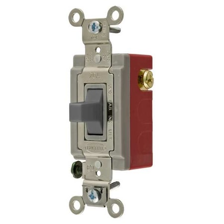 Wall Switch, 120/277V, 20A, 3-Position MPN:HBL1557GY