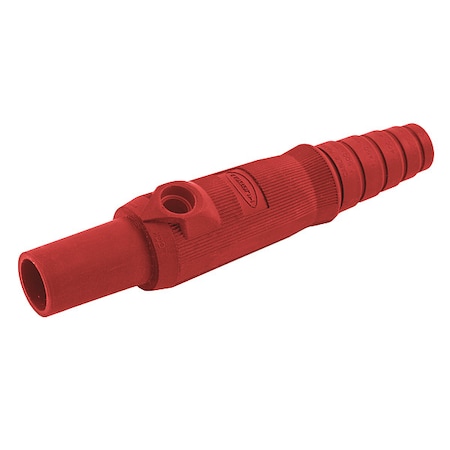 Single Pole Connector, Female, Red MPN:HBL15FBR