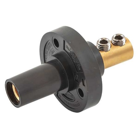 Recpt, Blk, Female, Double Set Screw, 150 A MPN:HBL15FRBK
