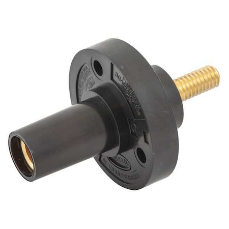 Receptacle, Stud, Blk, Taper Nose, Female MPN:HBL15FRSBK
