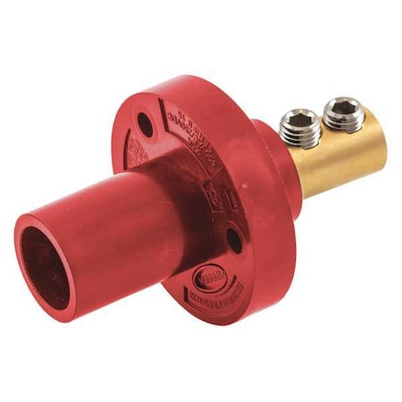 Recpt, Red, Male, Double Set Screw, 150 A MPN:HBL15MRR