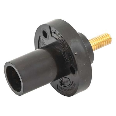 Receptacle, Single Pin, Male, Blk, Taper MPN:HBL15MRSBK