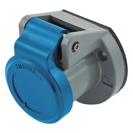 Single Pole Connector, Weather Cover, Blue MPN:HBL15NCBL