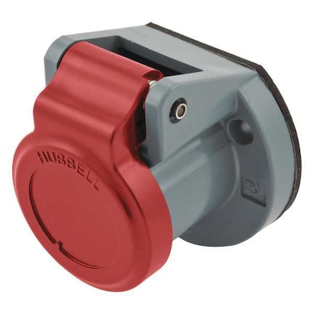 Single Pole Connector, Weather Cover, Red MPN:HBL15NCR