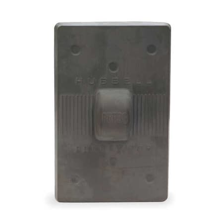Weatherproof Plates, Number of Gangs: 1-Gang Neoprene, Light Texture Finish, Gray MPN:HBL1750