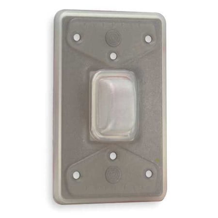 Weatherproof Plates, Number of Gangs: 1-Gang Silicone, Light Texture Finish, Clear MPN:HBL1795