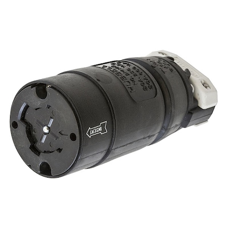 Locking Connector, Non-NEMA, 20/30 A, 250/600V AC, Three Phase, 3 Pole, Screw Terminals MPN:HBL21414B