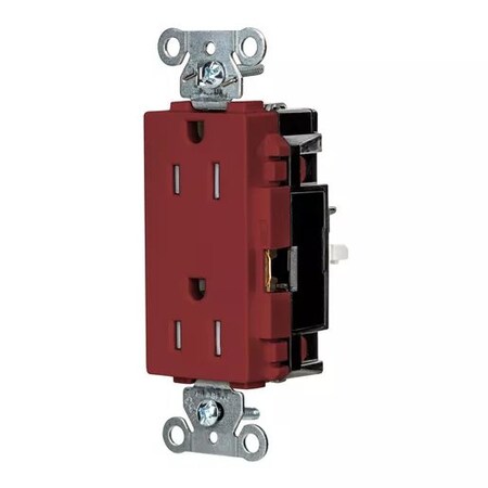 Straight Blade Receptacle, 5-15R, 15 A, 125V AC, 2 Pole, 3 Wire, Surface Mount, Grounded MPN:HBL2152STRTR