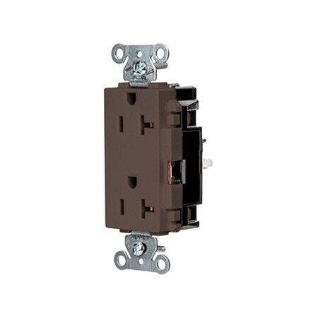 Straight Blade Receptacle, 5-20R, 20 A, 125V AC, 2 Pole, 3 Wire, Surface Mount, Grounded MPN:HBL2162ST