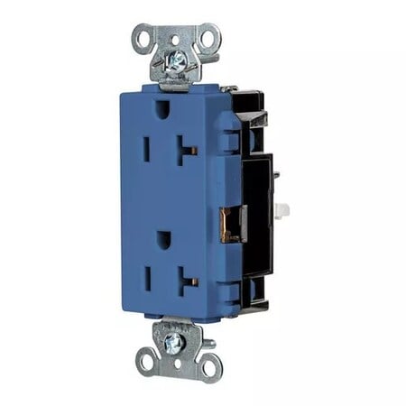 Straight Blade Receptacle, 5-20R, 20 A, 125V AC, 2 Pole, 3 Wire, Surface Mount, Grounded MPN:HBL2162STBL