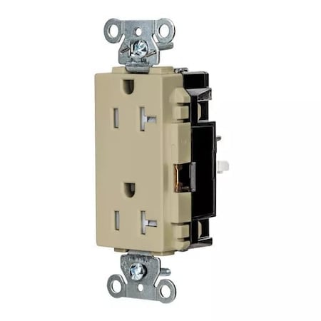 Straight Blade Receptacle, 5-20R, 20 A, 125V AC, 2 Pole, 3 Wire, Surface Mount, Grounded MPN:HBL2162STITR