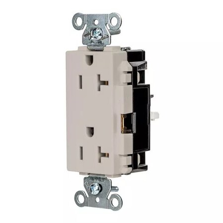 Straight Blade Receptacle, 5-20R, 20 A, 125V AC, 2 Pole, 3 Wire, Surface Mount, Grounded MPN:HBL2162STLA