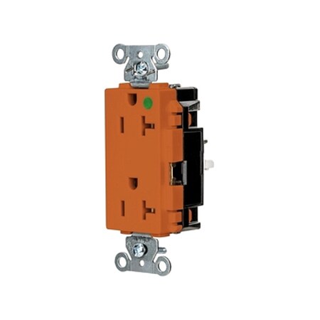 Straight Blade Receptacle, 5-20R, 20 A, 125V AC, 2 Pole, 3 Wire, Surface Mount, Grounded MPN:HBL2182STO