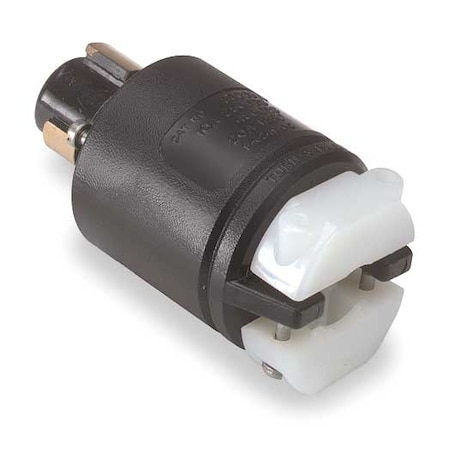 Locking Plug, Non-NEMA, 20 A, 125V AC, Single Phase, 2 Pole, Screw Terminals, Black, White MPN:HBL23005GB