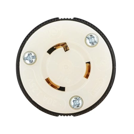 Locking Connector, L5-20R, 20 A, 125V AC, Single Phase, 2 Pole, Spring Clamp Terminals MPN:HBL2313ST