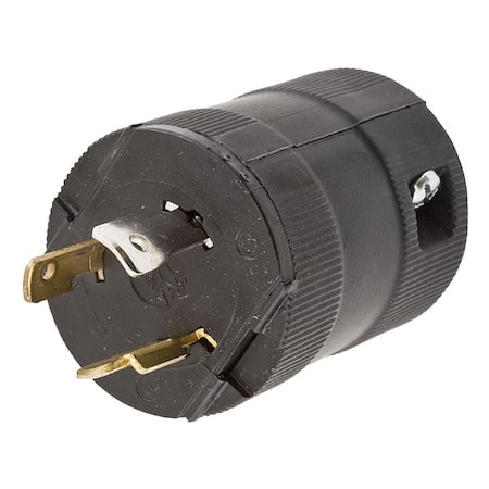 Locking Plug, L7-20P, 20 A, 277V AC, Single Phase, 2 Pole, Screw Terminals, Black MPN:HBL2331VBK