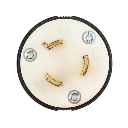 Locking Plug, L8-20P, 20 A, 480V AC, Single Phase, 2 Pole, Spring Clamp Terminals, Black, White MPN:HBL2341ST