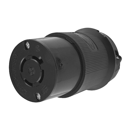 Locking Connector, L14-20R, 20 A, 125/250V AC, Three Phase, 3 Pole, Screw Terminals, Black MPN:HBL2413BK